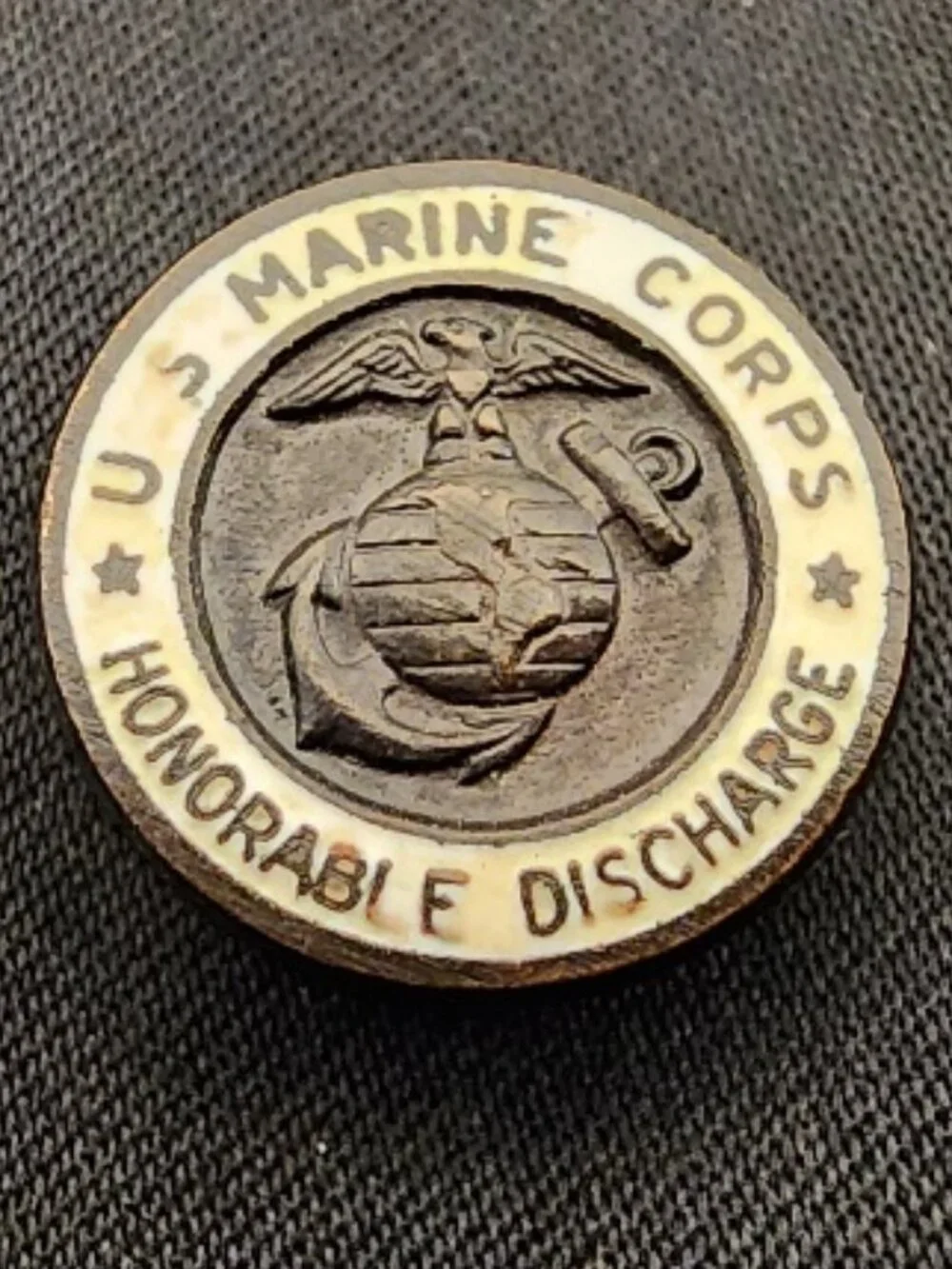 Vintage USMC Honorable Discharge Lapel Pin/Button